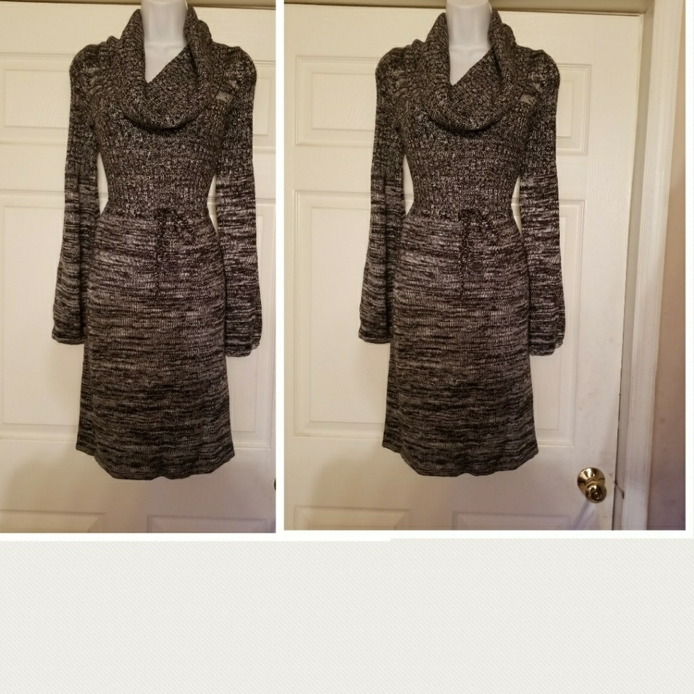 Calvin Klein Gray knit sweater dress - Picture 4 of 5